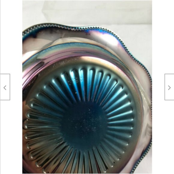 Vtg UNUSED Viking Plate Silverplate Cheese Serving Tray w Glass Dish & Knife - Picture 6 of 7